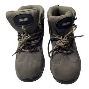 Hi-Tec Big Horn Mid Hiking Boots Gray Women's Size 8.5 Outdoor Shoes In Green